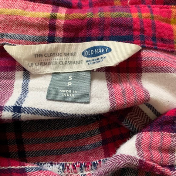 Old Navy Plaid Button Up Collar Long Sleeve Shirt - Picture 8 of 9